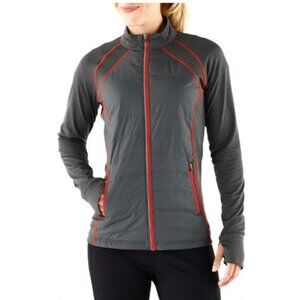 REI Co-op Grey w/Orange Stitching Women's Synthetic Insulation  Jacket size XS